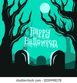 Happy halloween background vector illustration