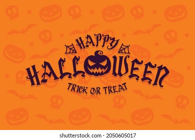 Happy Halloween background vector illustration 