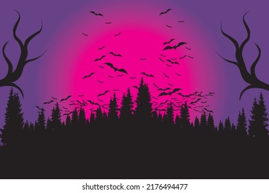 Happy Halloween. Halloween background. Vector illustration of Halloween. October Festival