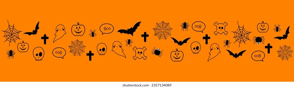 Happy Halloween background vector illustration. Halloween banner decorations.Vector illustration.
