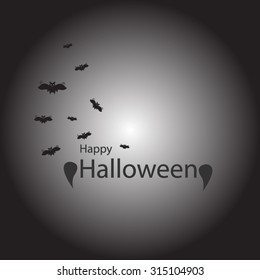 Happy Halloween Background vector illustration.