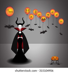 Happy Halloween Background vector illustration.