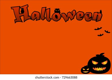 Happy halloween background. Vector illustration