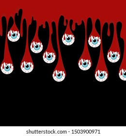 Happy Halloween background vector illustration,wallpapers set with the eye
