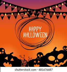 Happy Halloween Backgrounds Vector