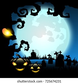 Happy halloween background,vector illustration