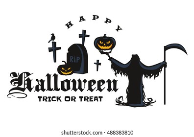 Happy Halloween Badge and Label