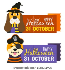 Happy Halloween banner.