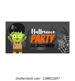 Happy Halloween banner.