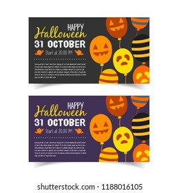 Happy Halloween banner.