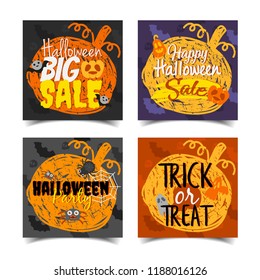 Happy Halloween banner.