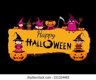 Happy halloween banner