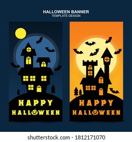 Happy Halloween Banner design. Vector design