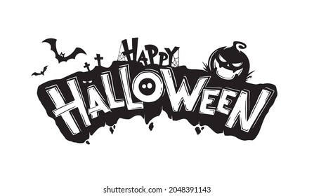 Scary Funny Faces Halloween Pumpkin Ghost Stock Vector (Royalty Free ...