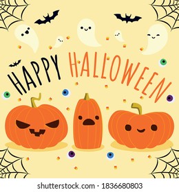 Happy Halloween banner for kids