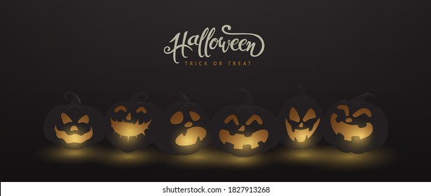 Happy Halloween banner or party invitation background