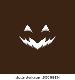 Happy Halloween banner or party invitation background with night clouds and pumpkins in paper cut style. Vector illustration. Full moon in the sky, spiders web and flying bats. Place for text
