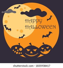 Happy Halloween banner. Halloween poster