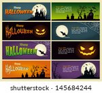 Happy halloween banner. Set of vector design elements.