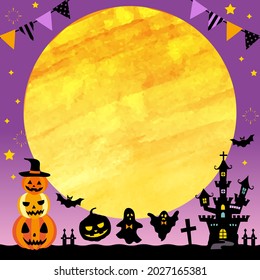 Happy Halloween Banner Template , For sales promotion, Web and advertising, Square shape, Other size variations are available.
