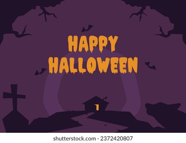 Happy Halloween Banner. Trick or Treat Banner. Happy Halloween Trick or Treat Banner vector