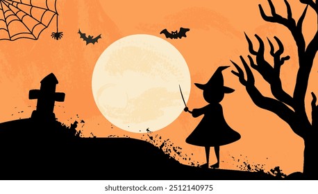 Happy Halloween banner vector design.