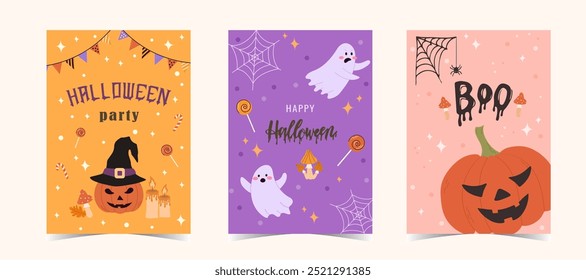 Happy Halloween Banner Vector Design