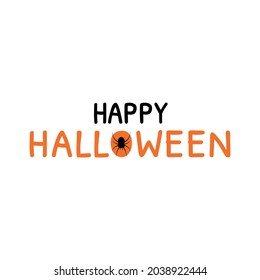 Happy Halloween banner. Vector illustration	