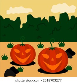 Happy Halloween Banner, Vector party invitations and other Halloween events. Vector illustration.