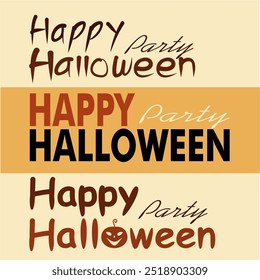 Happy Halloween Banner, Vector party invitations and other Halloween events. Vector illustration.