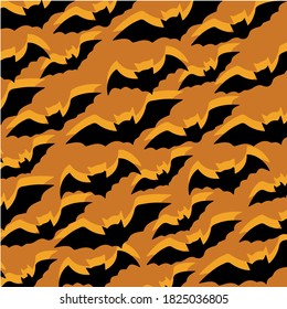 happy halloween bat background black and orange colors