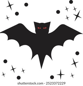 happy halloween, halloween bat cartoon for decoration