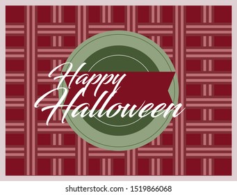 happy halloween, beautiful greeting card background or banner with vintagel theme. design illustration