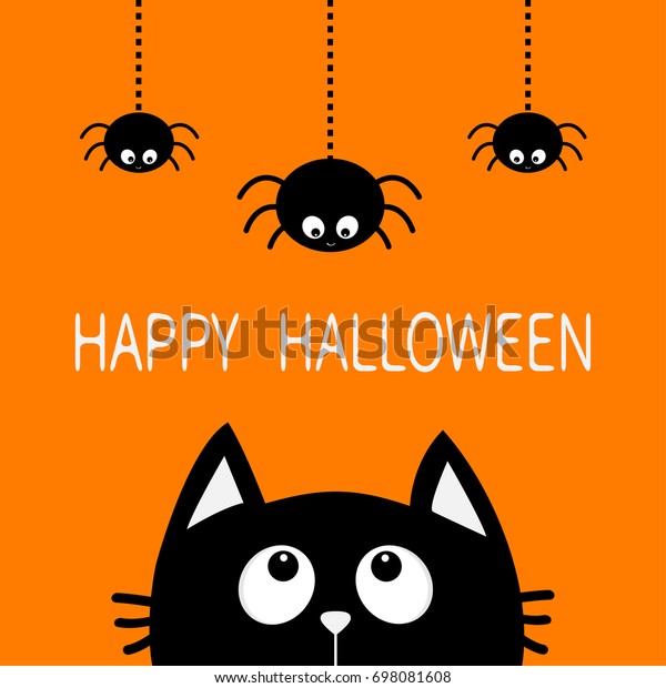 Joyeux Halloween La Silhouette De La Image Vectorielle De Stock Libre De Droits