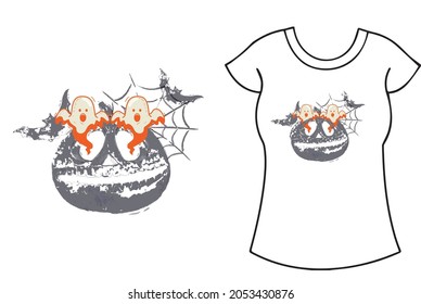 Happy Halloween boo t shirt design