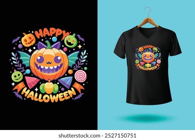 Happy Halloween boo t-shirt design