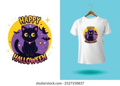 Happy Halloween boo t-shirt design