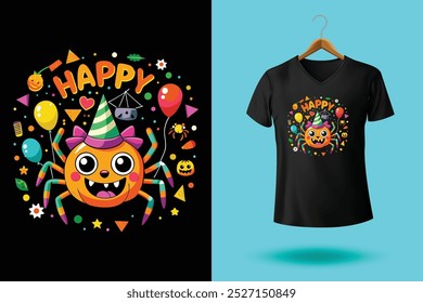 Happy Halloween boo t-shirt design