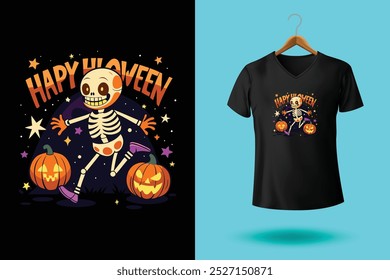 Happy Halloween boo t-shirt design