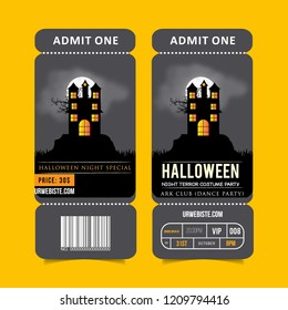 Happy Halloween brochure design vector 