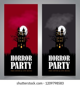Happy Halloween brochure design vector
