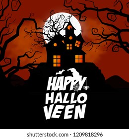 Happy Halloween brochure design vector