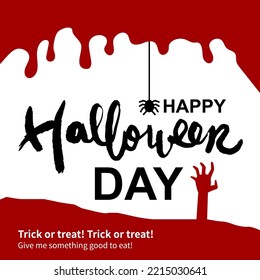 happy halloween Calligraphic Designs text