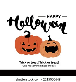 happy halloween Calligraphic Designs text