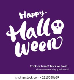 happy halloween Calligraphic Designs text