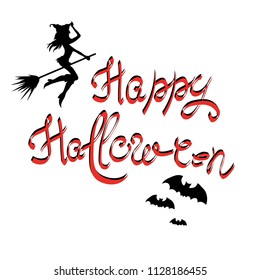 happy Halloween calligraphy