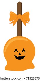 Happy Halloween Candy Apple