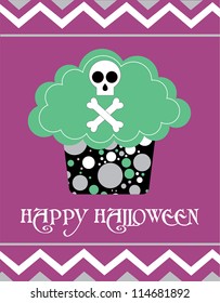 happy halloween card design. vector illustration