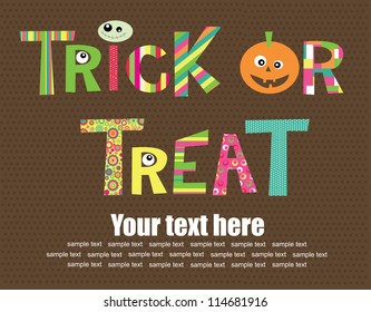 happy halloween card design. vector illustration