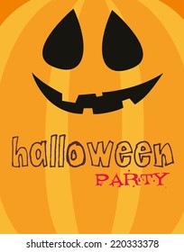 glückliches Halloween-Kartendesign. Vektorgrafik